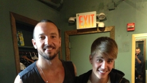 Justin Bieber hangs out with Hillsong pastor Carl Lentz during break from Purpose World Tour