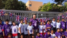 Israel-Palestine âÂ it\'s all about teamwork. Archbishop Welby takes to the football pitch to make a point