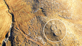 Footprints of God? Archaeologists baffled by giant sandal-shaped rocks near the Jordan River