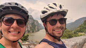 Newlyweds cycling from London to Tokyo to fundraise for charity Mercy Ships