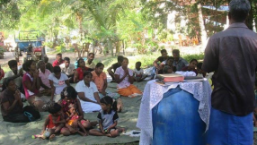 Christians In Sri Lanka Worship Outdoors After Buddhist Radicals Destroyed Their Church