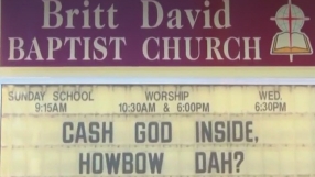 Cash God Inside Howbow Dah? - Church Sign Goes Viral