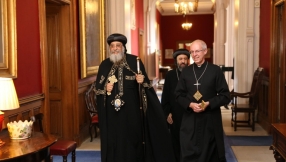 Egypt\'s Coptic Pope meets the Queen and the Archbishop of Canterbury in historic UK visit