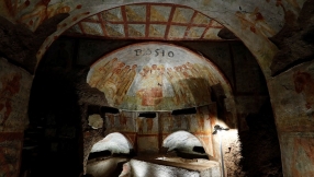 Ancient Christian frescoes in the catacombs of Rome unveiled to the world for first time in centuries