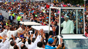 Pope visits Colombian city Medellin that has put its drugs war in the past