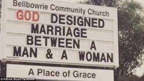 Australia gay marriage poll: Church threatened with firebombing over 'vote no' billboard 