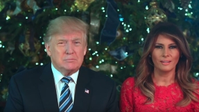 Donald and Melania Trump greet the world a merry Christmas and pray for peace