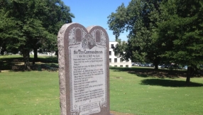 Arkansas' new Ten Commandments monument prompts lawsuit from secularist groups