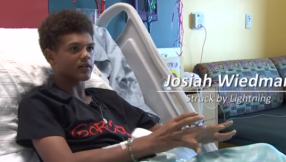 Teenager thanks God he's alive after being hit by lightning 