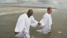 Former neo-Nazi and KKK grand dragon baptized by black pastor after converting to Christianity