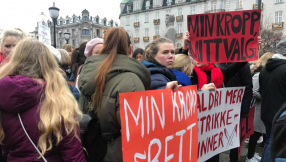 Protests in Norway against changes to abortion law