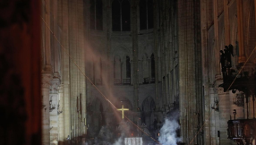 Notre-Dame: the cross still stands