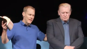 Pastor David Platt prays over Donald Trump after US President makes unannounced visit to church