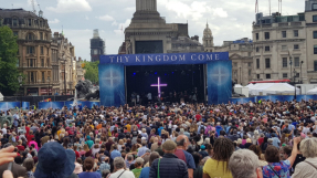 Thousands of Christians fill Trafalgar Square for Pentecost celebration Thy Kingdom Come