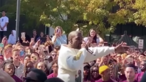 Kanye West holds latest open air Sunday Service, tells thousands to flee the devil