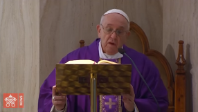 Pope livestreams Mass for people with coronavirus