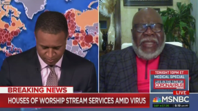 News anchor asks TD Jakes to pray to God live on air for help with coronavirus pandemic