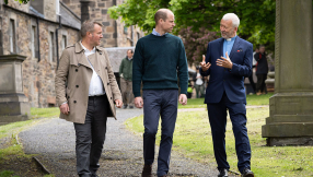 Prince William visits Christian charities in Edinburgh