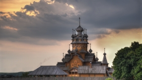 Historic church in 16th century Ukrainian monastery burns to ground after shelling by Russian forces