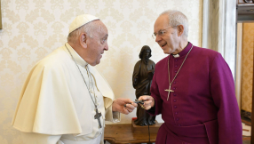 Archbishop of Canterbury meets with Pope Francis at the Vatican