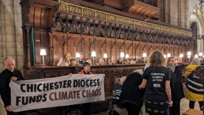 Fossil fuel protest at Chichester Cathedral 'disappointing'