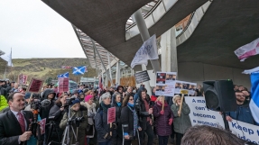 Hundreds protest Scotland's draconian new hate crime laws