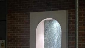 Christians 'fearful' after church statue vandalised