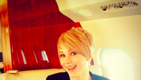 Jennifer Lawrence haircut photos show short pixie look during Hunger Games promotional tour