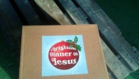 Christmas dinner on Jesus