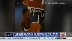 Cursing toddler video shows diapered child using profane language; Children removed from home and in protective custody