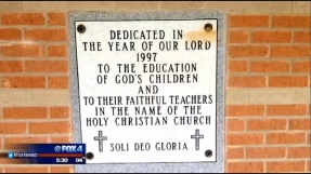 School covers up elementary school plaques referencing God