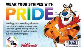 Christians critical of Kellogg\'s Tony the Tiger gay pride ad