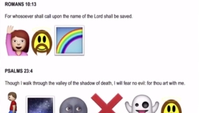 Plucky photographer wants to raise $25,000 to translate entire Bible into emoticons