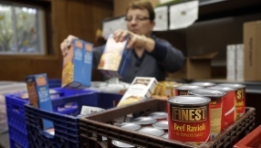 Foodbank users rise by 40%, people \'living on financial knife edge\'