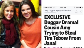 Jana Duggar and Tim Tebow aren't dating, cousin Amy Duggar laughs about tabloid issue