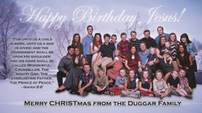 19 Kids and Counting\'s Duggar family keep Christ at heart of their Christmas card