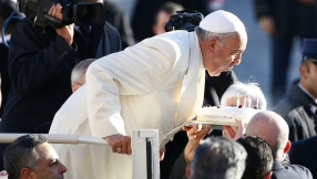 Pope Francis gives sleeping bags to the homeless for his birthday