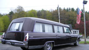 Hearse with casket inside stolen from California church