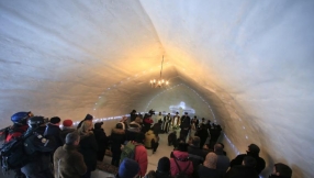 New ice church blessed in Romania