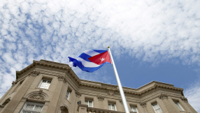 Cuban flag flies in Washington in sign of diplomatic thaw 