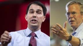 GOP rivals Scott Walker and Jeb Bush both want Iran deal nixed but differ on timing