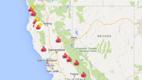 California wildfire map 2015 [Update]: Thousands flee as homes go up in flames