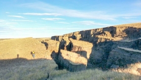 Giant crack appears after \'Earth swallows itself\' in Wyoming mountains