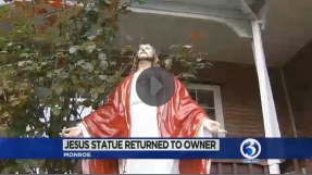 \'The Good Thief\': Stolen Jesus statue returns in glory!