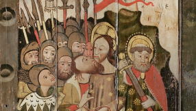 Medieval painting survived Reformation disguised as 10 Commandments