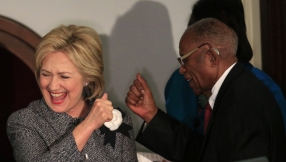 Hillary Clinton courts African-American vote at Martin Luther King Jr\'s church