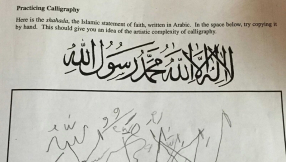 Virginia students told to write \'there is no god but Allah\' in Arabic calligraphy assignment