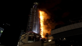 Firefighters labour through the night to tackle Dubai hotel blaze