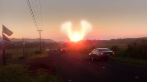 When 'angels' and 'crosses' appeared in U.S. skies at sunrise from New York to Hawaii