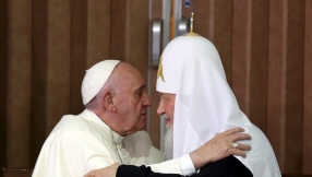 Pope Francis meets Russian church head for first time in 1,000 years